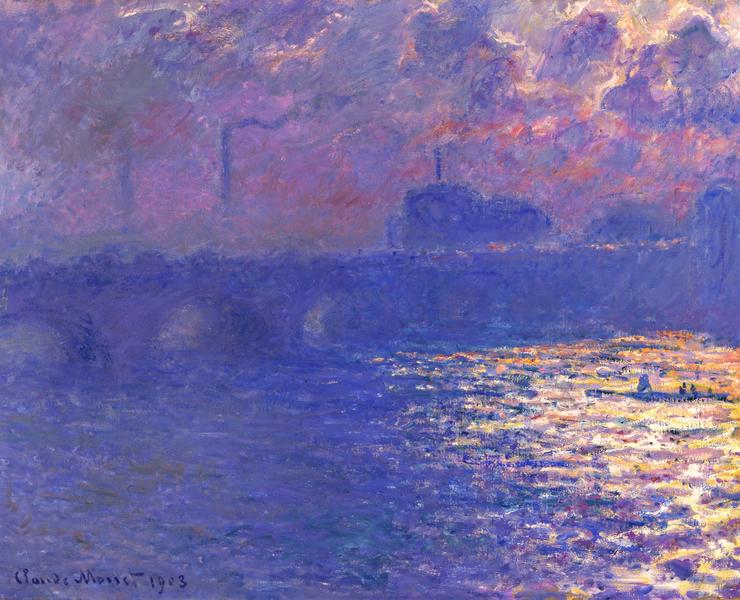 Claude Monet Waterloo Bridge, Sonne, um 1900 (datiert 1903) Öl auf Leinwand 73,82 x 98,11 cm © Milwaukee Art Museum, Hinterlassenschaft Mrs. Albert t. Friedmann / Foto: © John R. Glembin