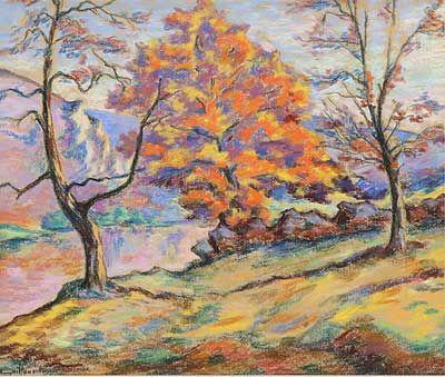 Armand Guillaumin, l.u.sig., Paris 1841 - 1927 Orly, "La Creuze à Crozant - Le grand chêne en automne", Aufrufpreis: 	9.000 €