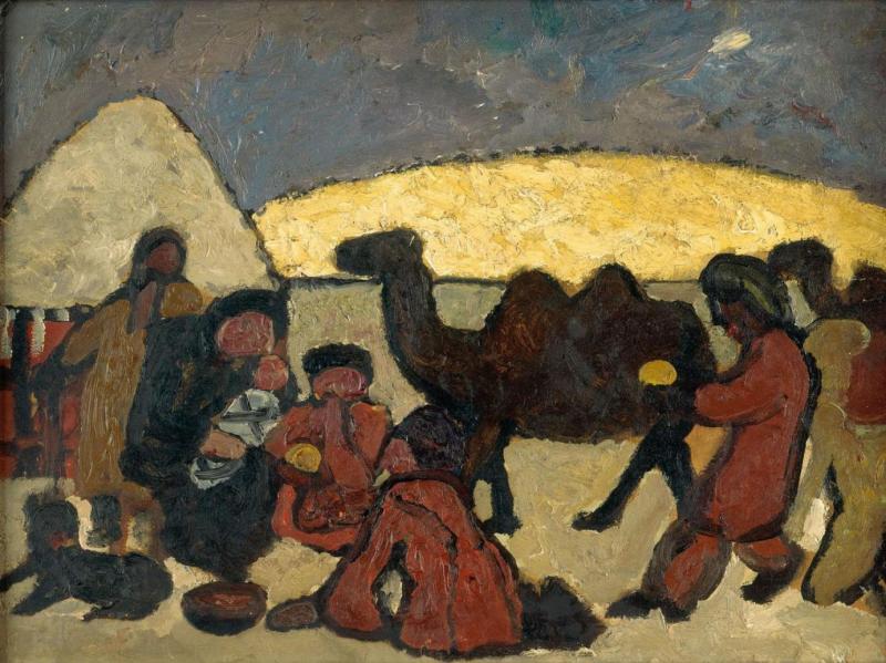 Paula Modersohn Becker, Anbetung der Drei Könige, 1907, Paula Modersohn-Becker Museum, Bremen, Leihgabe aus Privatbesitz