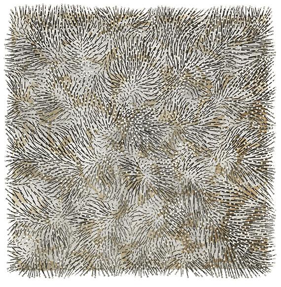 848 GÜNTHER UECKER Weißer Wind, 1992. Estimate: € 400,000 / $ 524,000 Sold: € 1,081,000 / $ 1.416.110