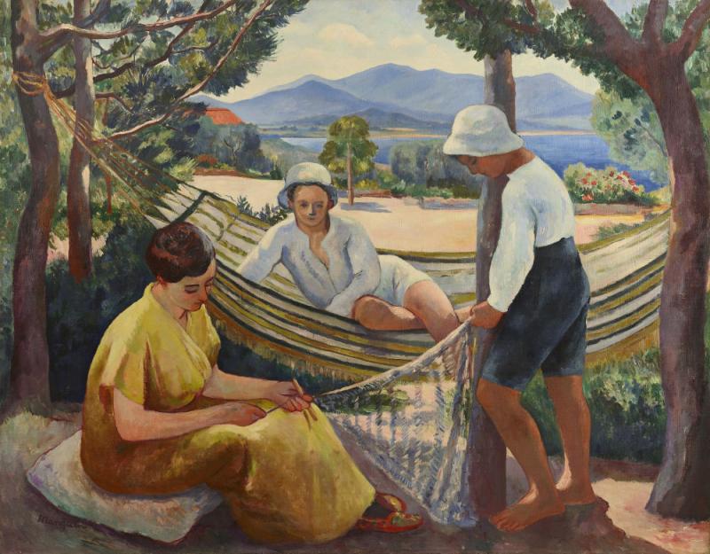 Aussteller: Galerie Fleury The net Henri Manguin (Paris 1874-1949 Saint Tropez)