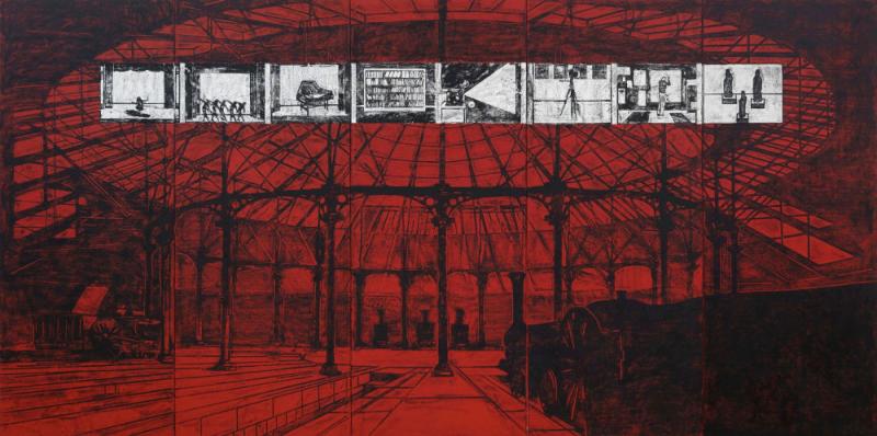 Matt Mullican, Untitled (Roundhouse of the Arts), 1989/2001