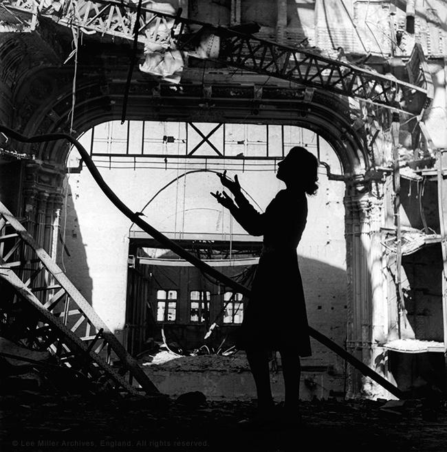 Lee Miller  Irmgard Seefried, Opera singer singing an aria from ?Madame Butterfly&#145;, Vienna Opera House, Vienna, Austria, 1945 © Lee Miller Archives, England 2014. All rights reserved.