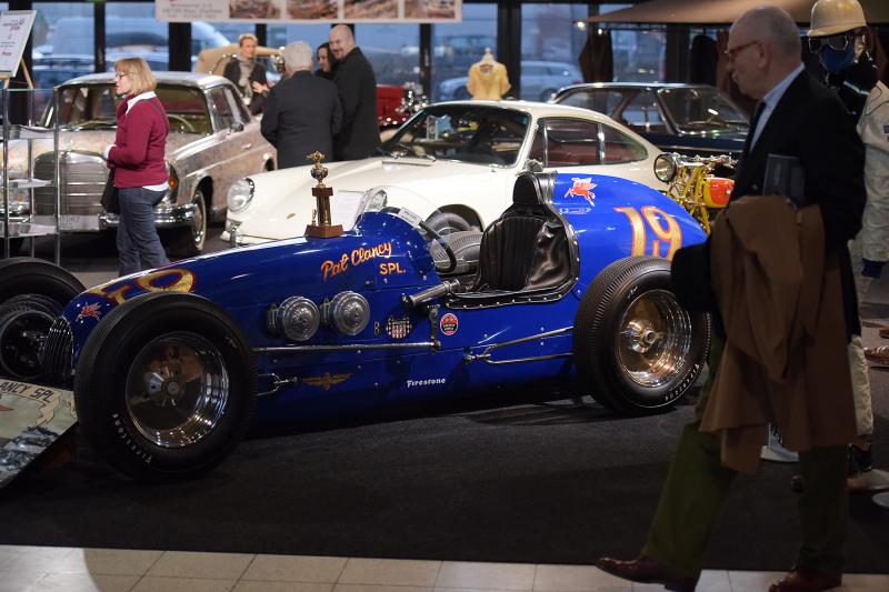 Dieser Sixwheeler auf der Sonderschau fuhr in den 40ern Rennen in Indianapolis. Erstmals war der Rennwagen nun in Europa zu sehen. Foto: Peter Grewer