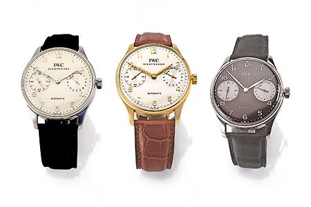 03 3287       30.000,- - 40.000,- € Set bestehend aus 3 limitierten IWC  Herrenarmbanduhren Portugieser 2000  Automatik, Ref. 5000, auf 100 Stück limitiertes Set, ausverkauft