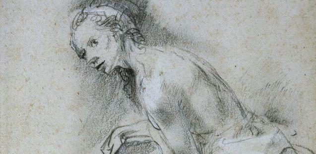 Rembrandt, Studie für eine Susanna, um 1647