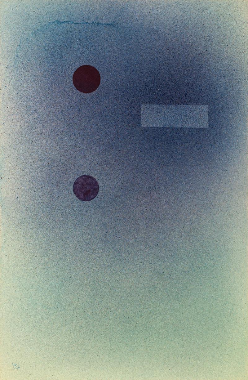 Wassily Kandinsky * Schätzpreis € 70.000 - 140.000 (Moskau 1866 - 1944 Paris) Zwei zu Eins, Juli 1933