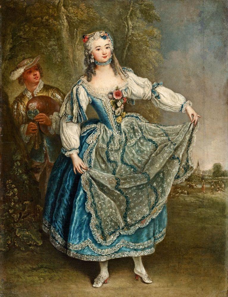 Antoine Pesne Die Tänzerin Barbarina Campanini Öl auf Leinwand (doubliert). 68 x 52 cm. Schätzpreis:	30.000 - 40.000 €