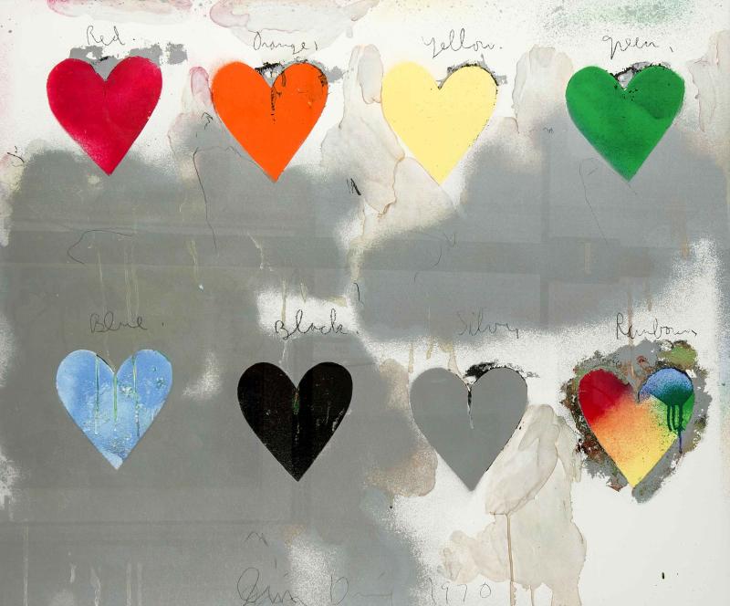 1669 Jim Dine (*1935), Eight Hearts, Mindestpreis 1.200,– EUR