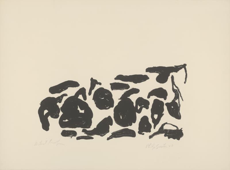 Philip Guston, Untitled, 1966, Lithographie, 565 x 760 mm, Privatsammlung  Foto: Staatliche Graphische Sammlung München © The Estate of Philip Guston, New York