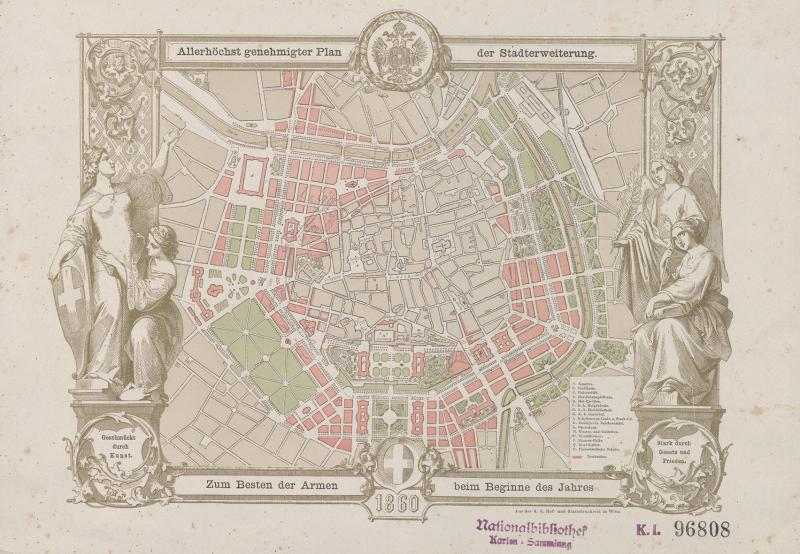 „Allerhöchster geneh­ migter Plan der Stadt­ erweiterung“ 1859