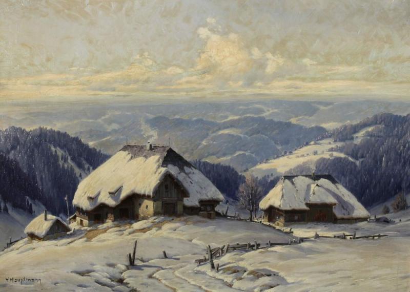 Hauptmann, Karl "Schneeschmelze im Schwarzwald" Limitpreis:	1.800 €