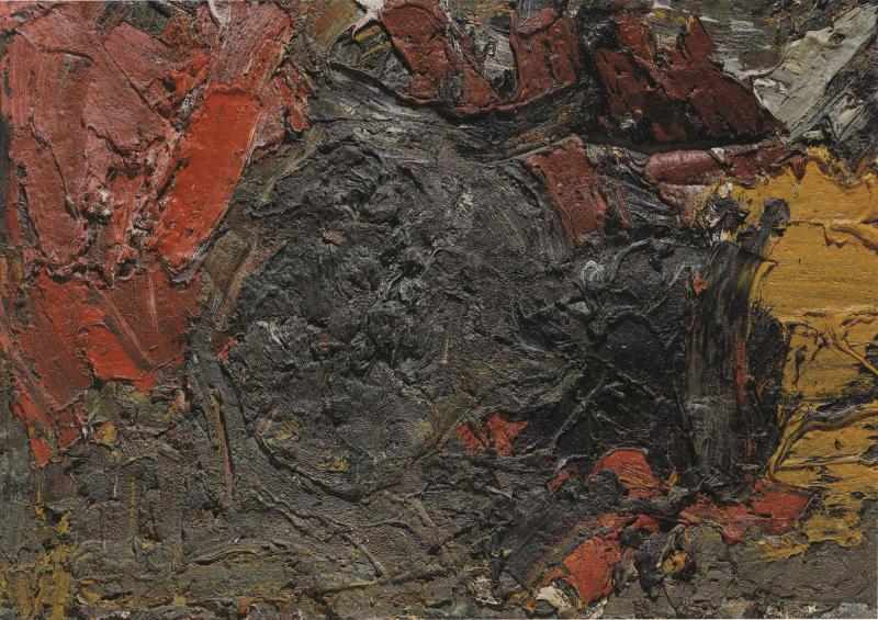 Franz Grabmayr, "Wurzelstück in der Sandgrube", 1983, Öl auf Leinwand, 97 x 137 cm, Sammlung Neue Galerie Graz, Foto: Universalmuseum Joanneum/N. Lackner