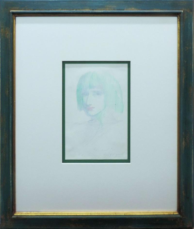 Ernst Fuchs, „Pascal“, signierte Original-Handzeichnung von 1981, Galeriepreis: EUR 14000,- Limit:: 	20 €