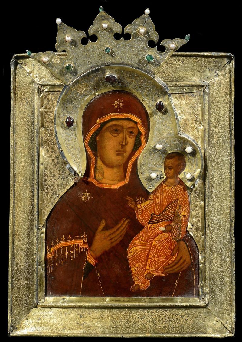 Russian and Greek icons  Hodigitria Mother of God    Jan Morsink Ikonen