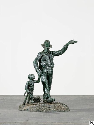 Jörg Immendorff Komm Jörch wir gehen Bronze, grün-schwarz patiniert Ca. 205 x 145 x 150cm Ergebnis: 288.750 Euro