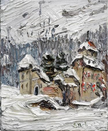 Christopher Lehmpfuhl, Schloss im Winter, 2015