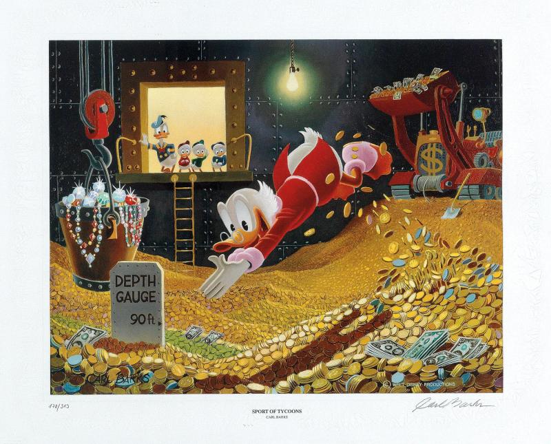 Carl Barks, (1901-2000) „Sport of Tycoons“, Deutschland, 1997 Rufpreis € 800