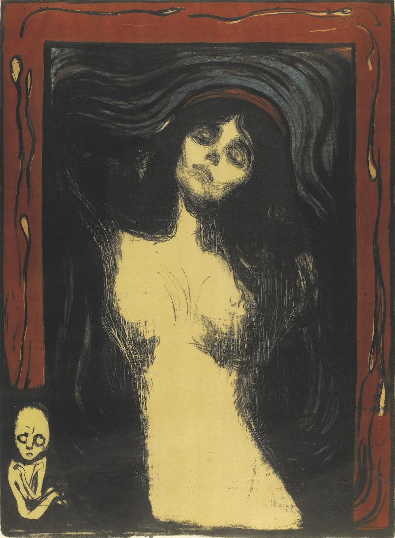 Edvard Munch Madonna, 1895-1902 Lithografie auf Japanpapier   Privatsammlung © Reto Rodolfo Pedrini, Zürich