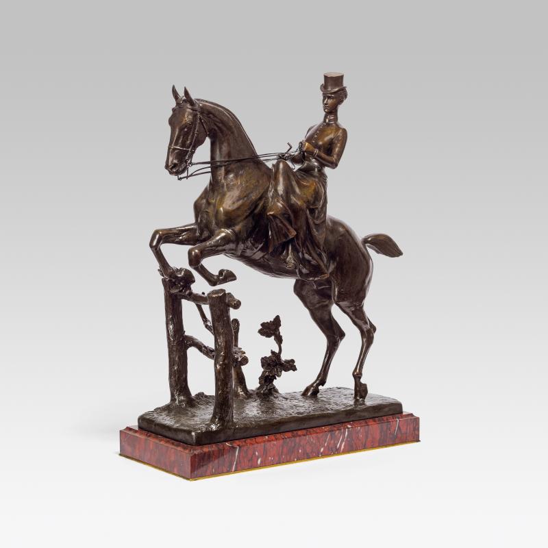 Isidore Jules Bonheur, Kaiserin Elisabeth zu Pferde, Frankreich, um 1860, Bronze; H. 65 cm (mit Sockel), € 50.000-100.000