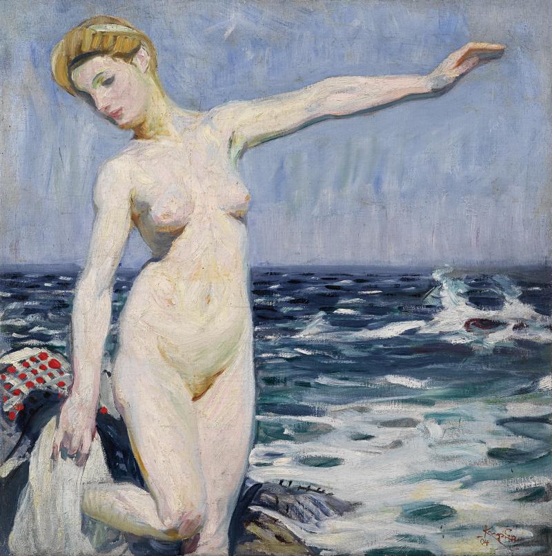 Frantisek Kupka (1871 - 1957) Badende, 1904,  Öl auf Leinwand, 56 x 56 cm  Auktion 24. November 2015  Schätzwert € 100.000 - 150.000