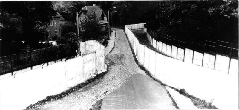 Die engste Stelle der DDR - zwischen Wannseestraße und Böttcherberg, Foto: Peter Thomsen