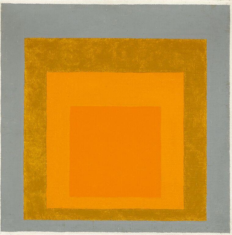 Josef Albers "Homage to the Square: Glowing Center" 1957 | Öl auf Masonit 40,5 x 40,5cm Taxe: 120.000 - 180.000 Euro