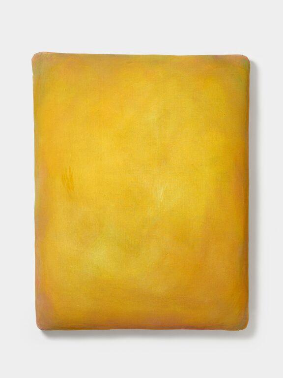 Gotthard Graubner "Yello" 1998/1999 Mischtechnik auf Leinwand über Synthetikwatte auf Nessel Ca. 133 x 105 x 23cm Ergebnis: 140.800 Euro