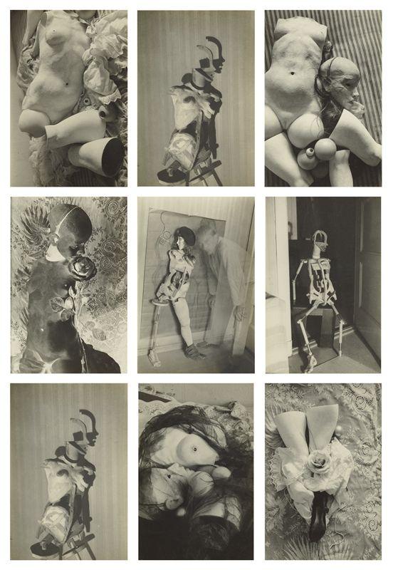 Hans Bellmer (1902 Kattowitz – 1975 Paris) Buch: La Poupée. 1936 10 Vintages. Silbergelatineabzüge. Schätzpreis: 	35.000 - 45.000