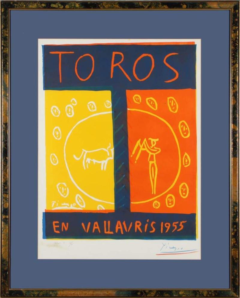 Pablo Picasso, r.u.handsig. Malaga 1881 - 1973 Mougins, 'Toros en vallauris', 1955 Aufrufpreis: 	2.000 EUR