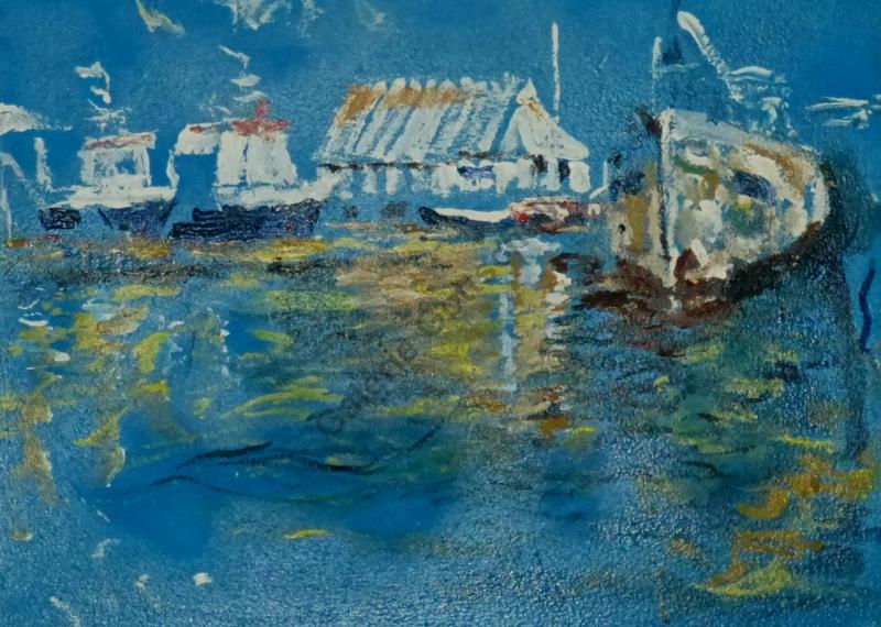 Hafen, Boote Entstehungsjahr 1998 Abmessung: 55 x 73