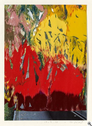 Gerhard Richter Ohne Titel 2008 Öl über Farboffset auf Katalogseite (?) 29,5 x 21cm Ergebnis: 288.750 Euro