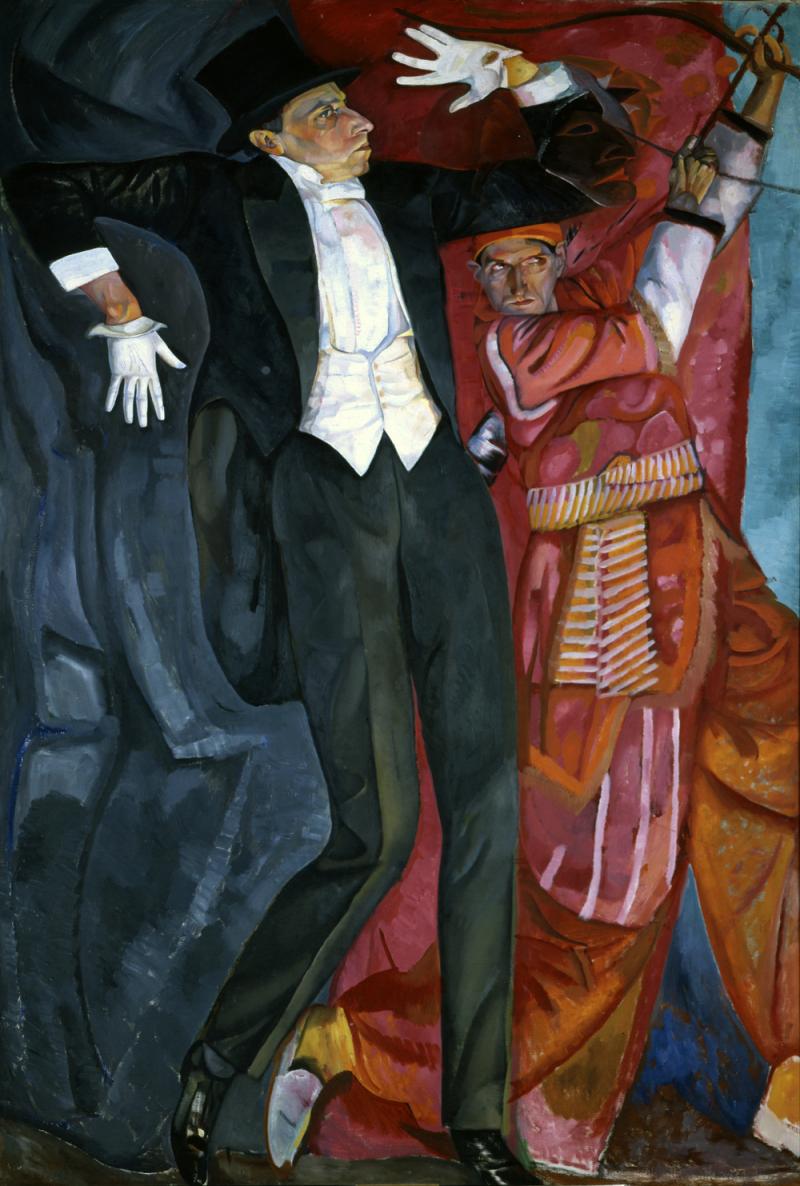 Boris Grigorjew Porträt von Wsewolod Meyerhold, 1916 St. Petersburg, Staatliches Russisches Museum