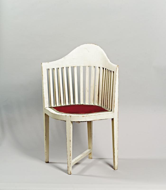 Josef Hoffmann, Damenfauteuil der Casa Piccola, des Modesalons der Schwestern Flöge, Probierräume, 1904 © ©Leopold Museum,