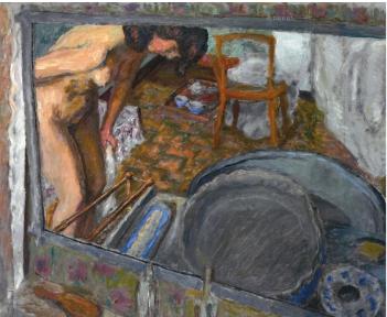 Pierre Bonnard: Effet de glace (Le Tub), 1909, Öl auf Leinwand, 73 x 84,5 cm, Privatsammlung, Winterthur, Villa Flora © VG Bildkunst, Bonn 2015, Foto: Reto Pedrini, Zürich