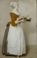 Jean-Etienne Liotard, Das Schokoladenmädchen,Gemäldegalerie Alte Meister