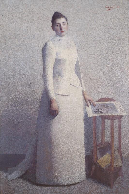 Achille Laugé Madame Astre, 1892 Öl auf Leinwand   Carcassonne, Musée des Beaux-Arts