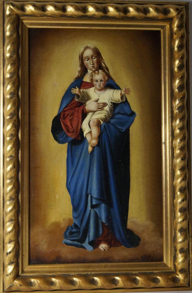 Mohr, Georg 1864-1943 Madonnenbild / Ölfarbe auf Leinwand, Schätzpreis:	500 EUR