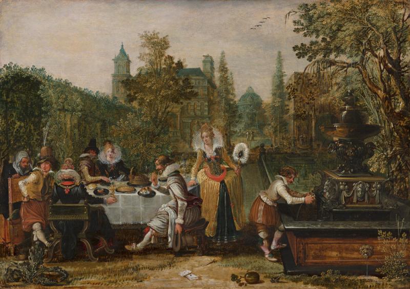 Esaias van de Velde (1587-1630) Merry Company in a Park, 1614 Mauritshuis, The Hague