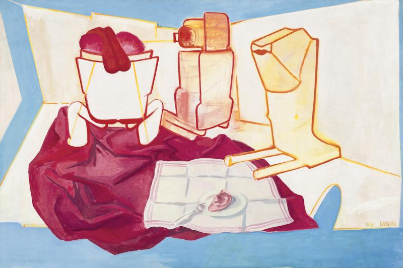 Maria Lassnig, Frühstück mit Ohr, 1967 © Maria Lassnig Stiftung