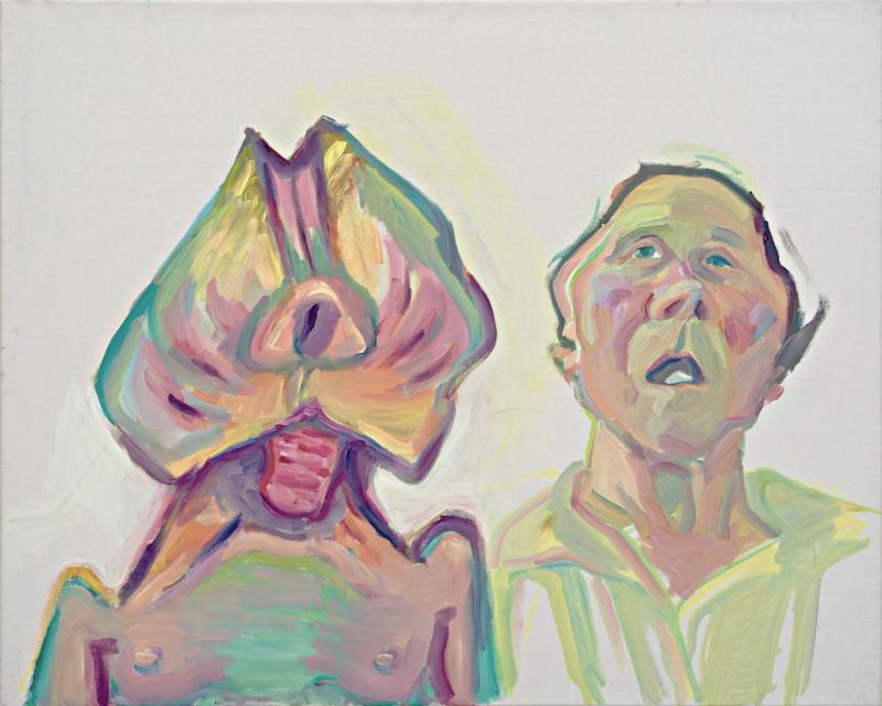 Maria Lassnig, Zwei Arten zu sein (Doppelselbstporträt), 2000 © Maria Lassnig Stiftung