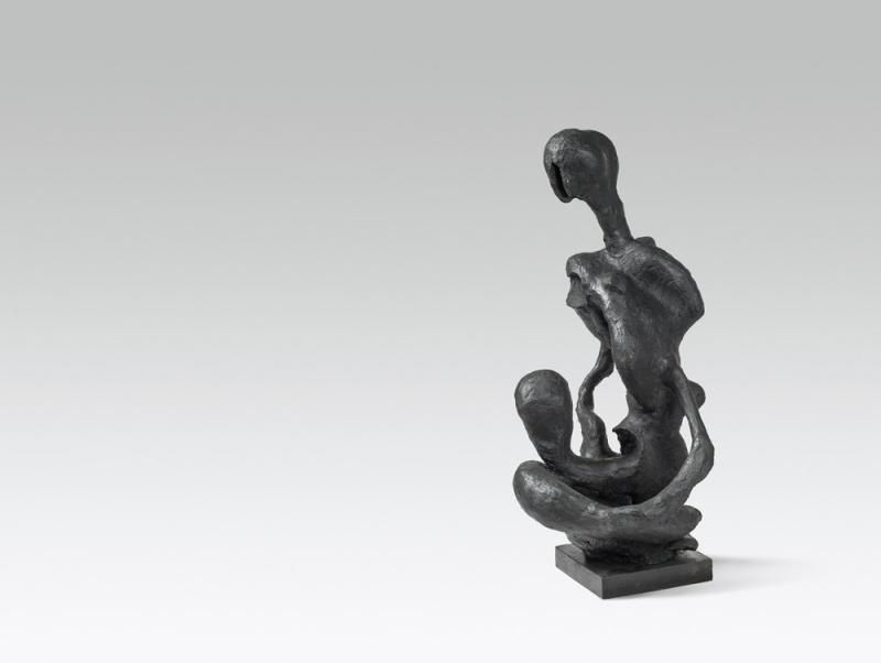 Oswald Oberhuber * Schätzpreis € 20.000 - 40.000 (Meran 1931 geb.) Lust auf, 1949 Bronze; Gießerei und Gussjahr unbekannt.