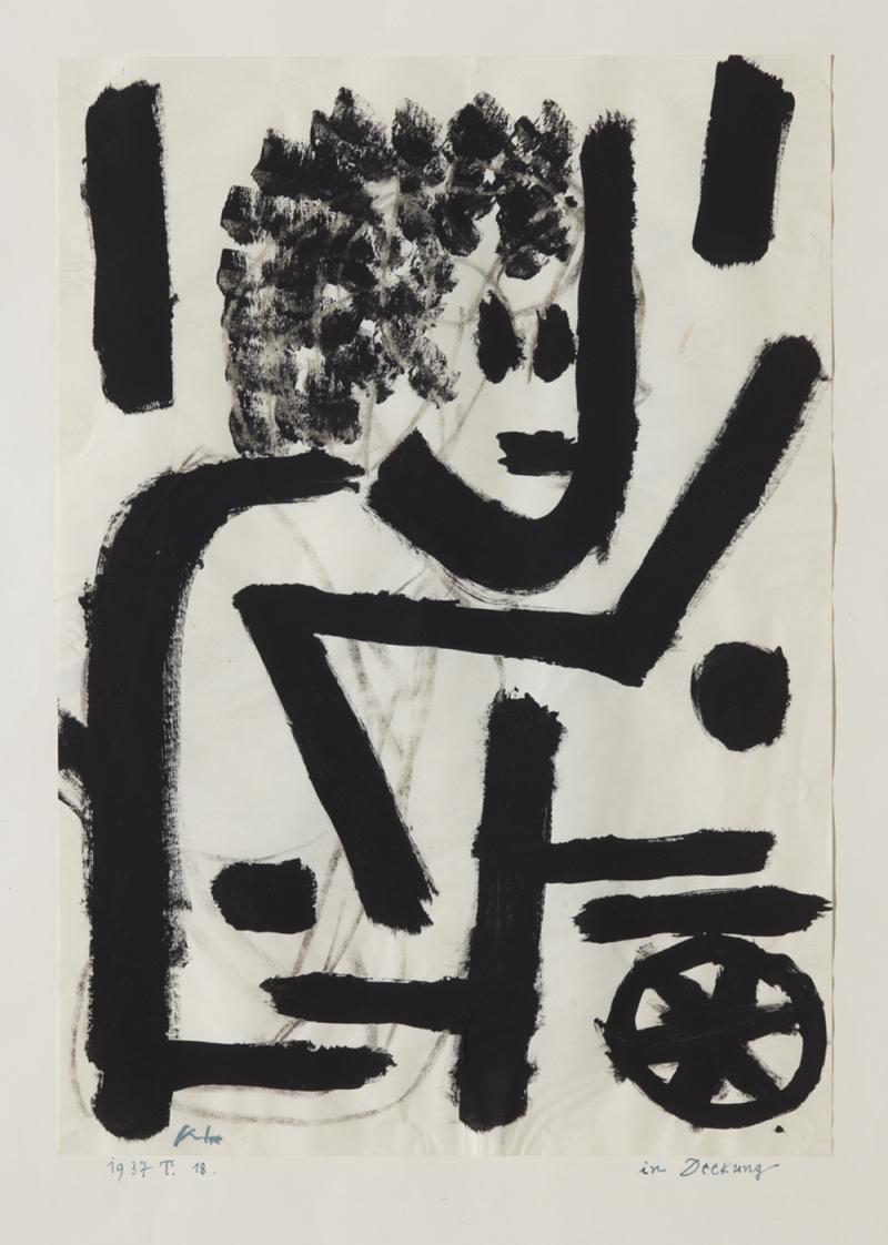 Paul Klee, In Deckung, 1937, Foto: Heinz Preute, Vaduz