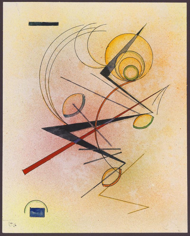 € 437.500* € 350.000 Los 338 Wassily Kandinsky – Kleines Warm