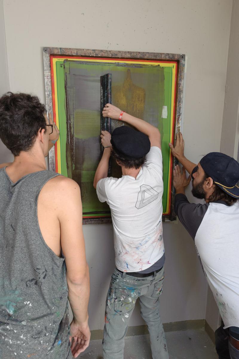 "Das Voyeur" bei der Arbeit in der Pfauengartengarage, Foto: Universalmuseum Joanneum/N. Lackner