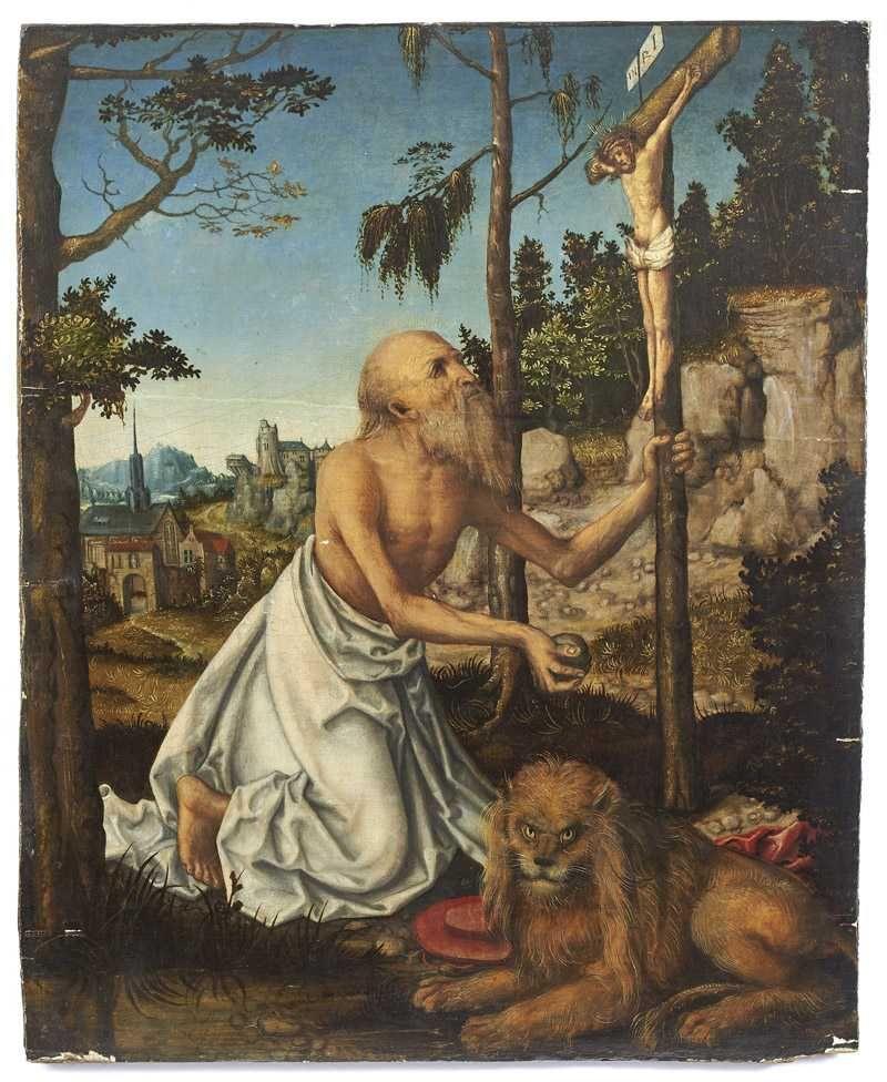 Cranach, Lucas I. - Werkstatt Der heilige Hieronymus, Schätzpreis:	90.000 EUR