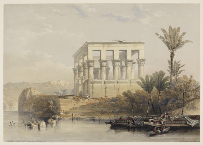 Louis Haghe nach David Roberts  Philae. Das Heiligtum Trajans, aus: Egypt and Nubia, 1846–1849  © bpk / Staatliche Kunsthalle Karlsruhe