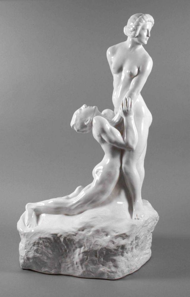 Victor Frisch, große Figurengruppe Wien, signiert und datiert "Victor Frisch 1924", Mindestpreis:	2.500 EUR