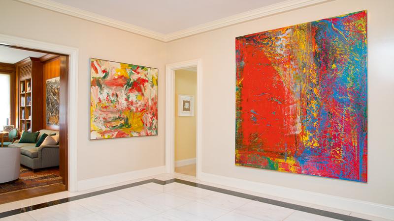 Willem de Kooning, Untitled, 1976–77. Estimate $8,000,000–12,000,000. (Right) Gerhard Richter, A B, Still, 1986. Estimate $20,000,000–30,000,000.