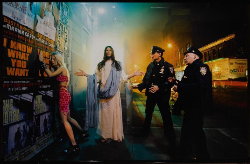 Lot 166 David LaChapelle 'Sermon' (from Jesus is My Homeboy) mural-sized digital chromogenic print, flush-mounted to aluminum, framed, a David LaChapelle studio label on the reverse, 2003 62 by 93 in. (157.5 by 236.2 cm.) Est. $20/30,000